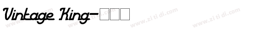 Vintage King字体转换